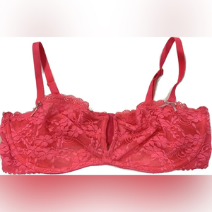 Victoria’s Secret Neon Pink Bra‎ Women’s Size 34D Lace
